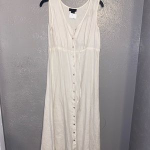 Long white hippie dress